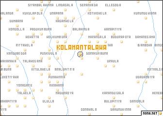 map of Kolamantalawa