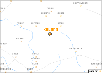 map of Kolana
