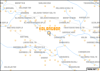 map of Kolang Bor
