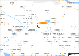 map of Kolankowo