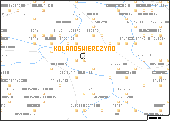 map of Kolano-Swierczyno