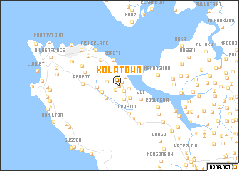 map of Kola Town