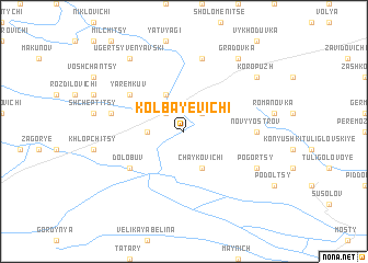 map of Kolbayevichi