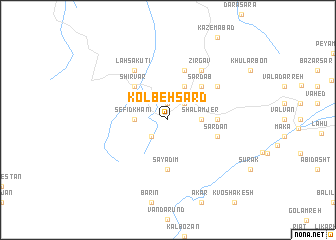 map of Kolbeh Sard