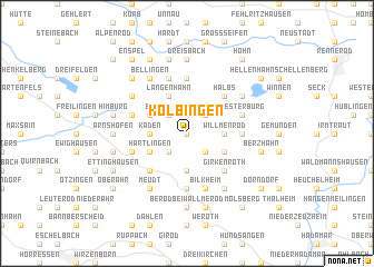 map of Kölbingen