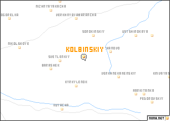 map of Kolbinskiy