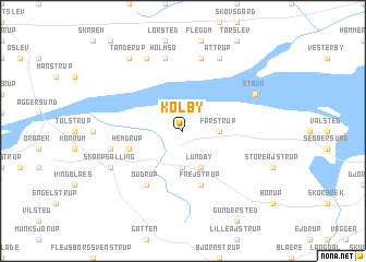 map of Kølby