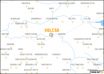 map of Kölcse