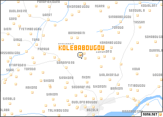 map of Kolébabougou