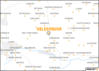 map of Koledinovka