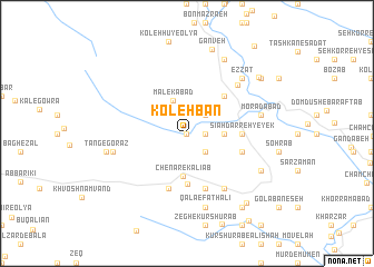 map of Kolehbān