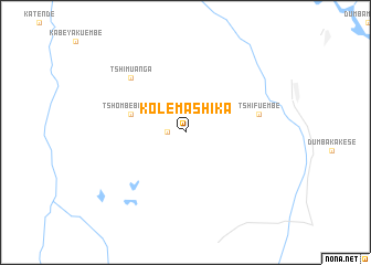 map of Kolemashika