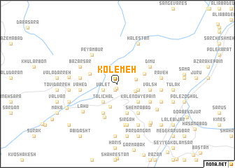 map of Kolemeh