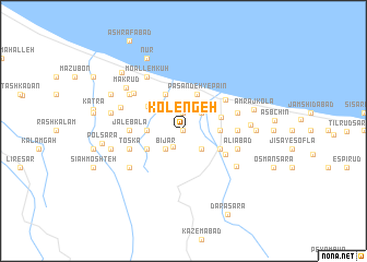 map of Kolengeh