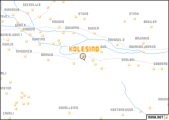 map of Kolešino