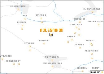 map of Kolesnikov
