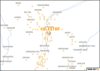 map of Kolestān