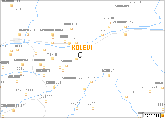 map of Kolevi