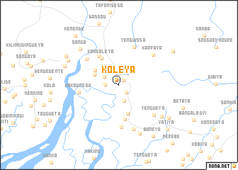 map of Koléya