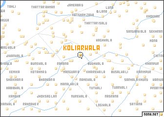 map of Koliārwāla
