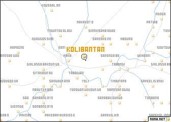 map of Kolibantan