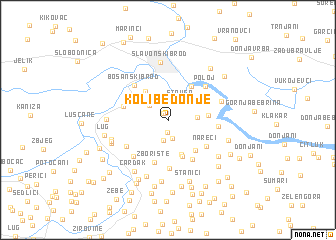 map of Kolibe Donje