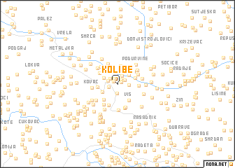 map of Kolibe