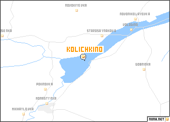 map of Kolichkino