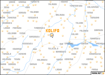 map of Kolifa