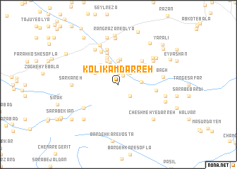 map of Kolī Kamdarreh