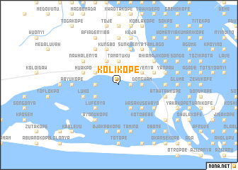 map of Kolikope