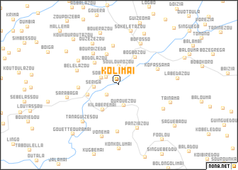 map of Kolimaï