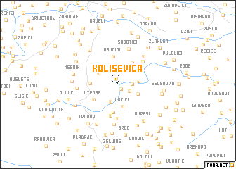 map of Koliševica