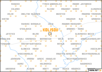 map of Kolišov