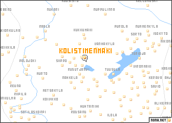 map of Kolistimenmäki