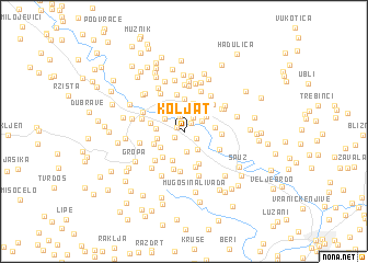 map of Koljat