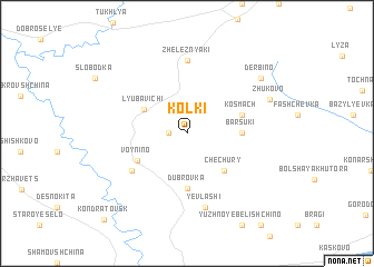 map of Kolki