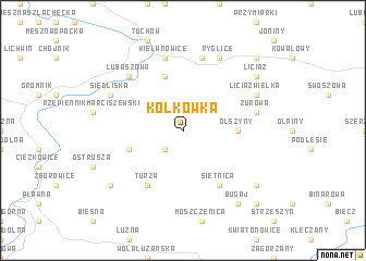 map of Kołkówka