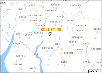 map of Kolméyire