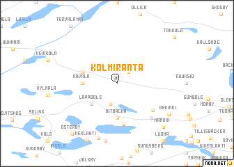 map of Kolmiranta