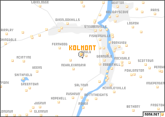 map of Kolmont