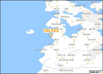 map of Kolnes