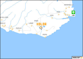 map of Koloa