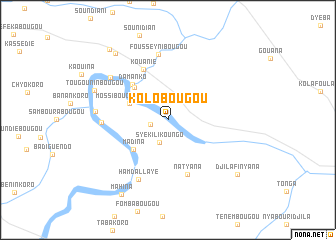 map of Kolobougou