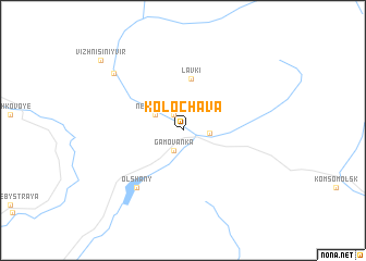map of Kolochava