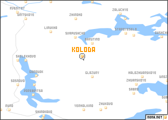 map of Koloda