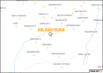 map of Kolodeyevka