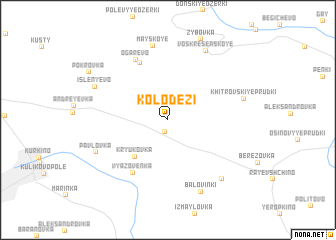 map of Kolodezi