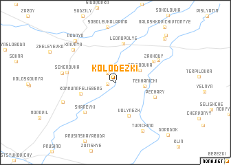 map of Kolodezʼki