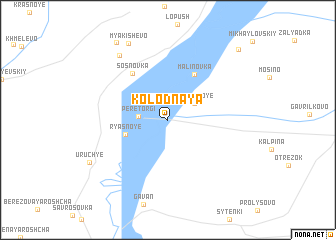 map of Kolodnaya